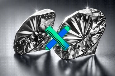 Deux diamants pour incarner le modèle du Double Diamant en Design Thinking